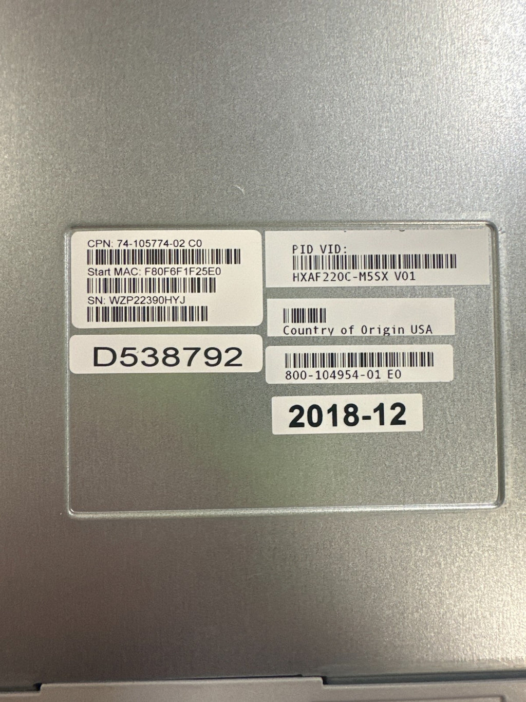 Cisco HXAF220C-M5SX UCSC C220 M5 10SFF 2*PSU MLOM-C25Q-04 RAID-M5 CTO Server