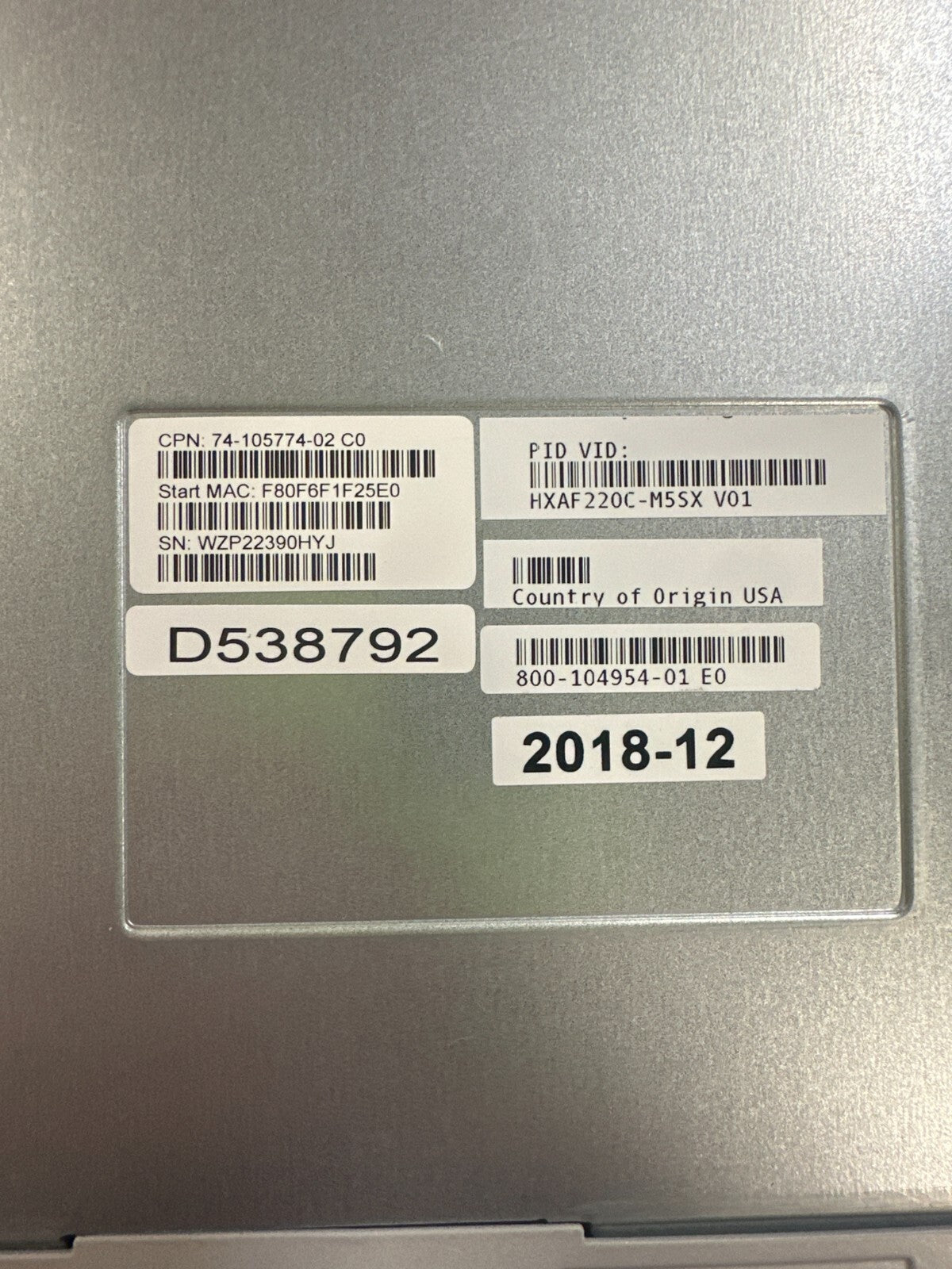 Cisco HXAF220C-M5SX UCSC C220 M5 10SFF 2*PSU MLOM-C25Q-04 RAID-M5 CTO Server