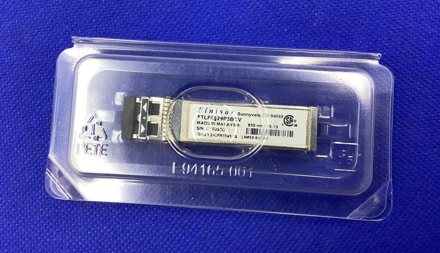 FTLF8529P3BCV Finisar 16GB SW SFP+ 850nm Fibre Channel Transceiver