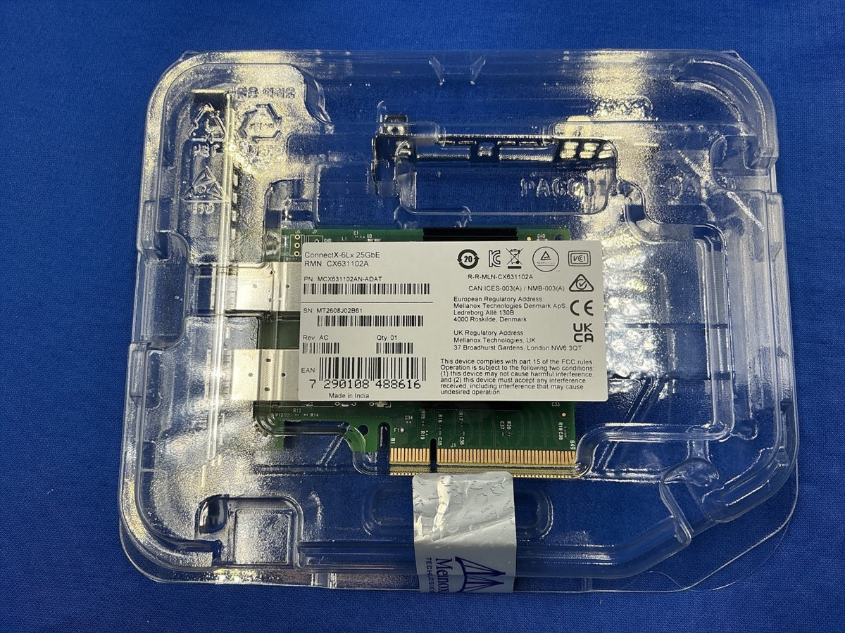 NOB MCX631102AN-ADAT NVIDIA ConnectX-6 Lx 25GbE Dual Port SFP28 PCIe 4.0 Adapter