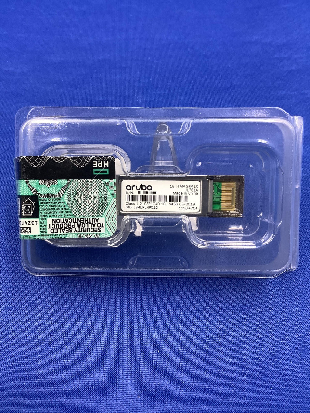 JL781A HPE ARUBA NETWORKING 1G IND-TEMP SFP LC LX 10KM SMF TRANSCEIVER New F/S
