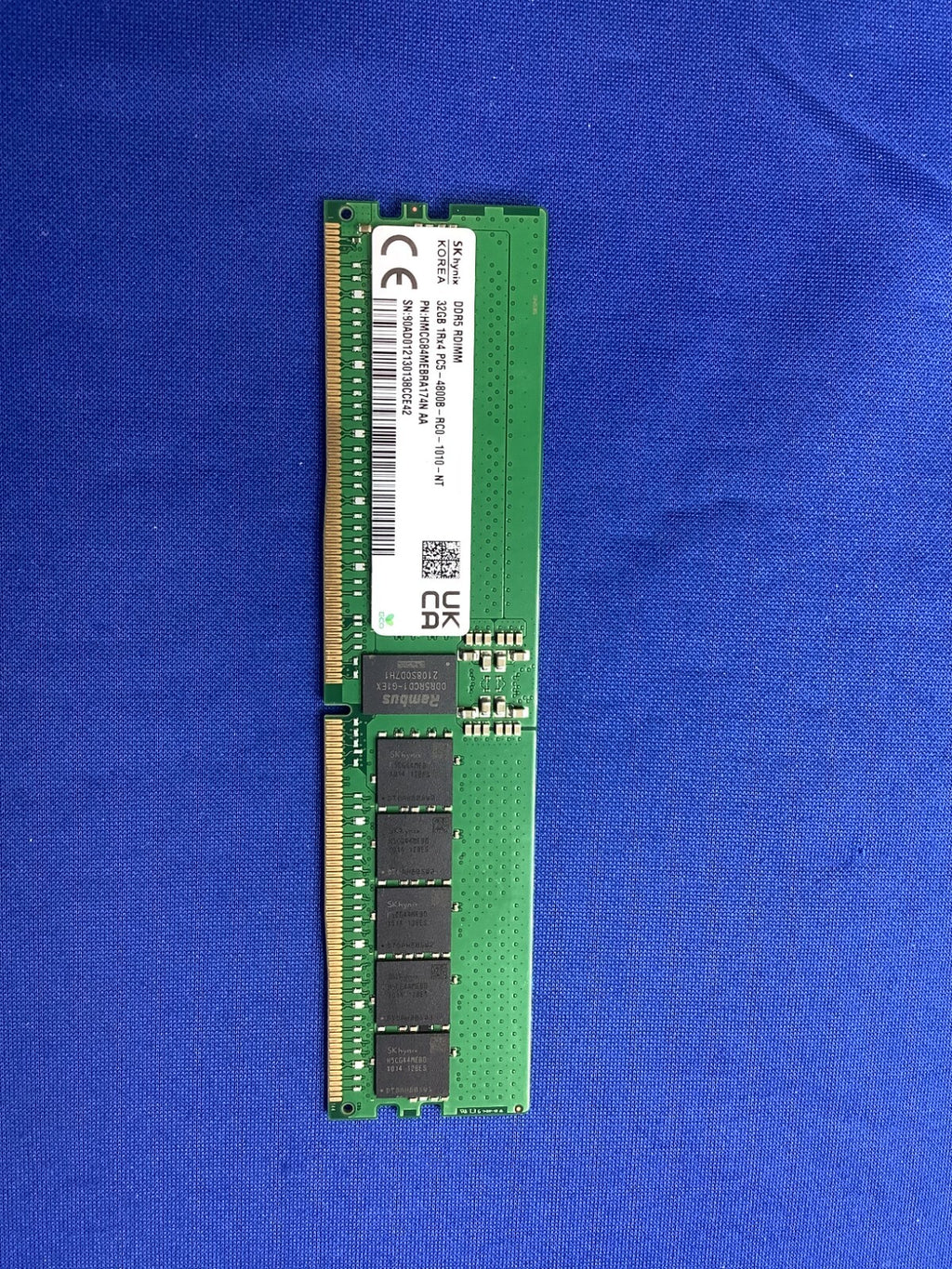 HMCG84MEBRA174N HYNIX 32GB (1X32GB) 1RX4 PC5-4800B ECC RDIMM MEMORY