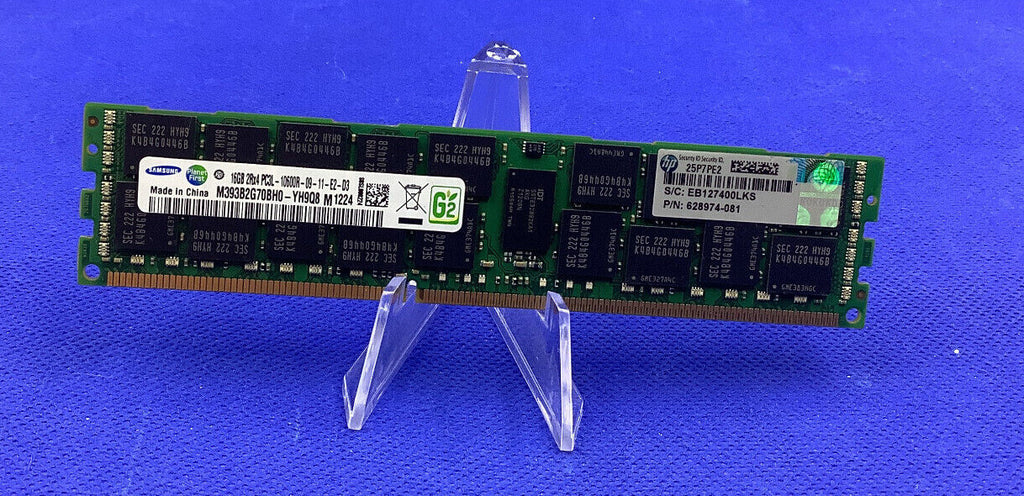 HP 16GB 628974-081  2RX4 PC3L-10600R DDR3 MEMORY 632204-001 627812-B21
