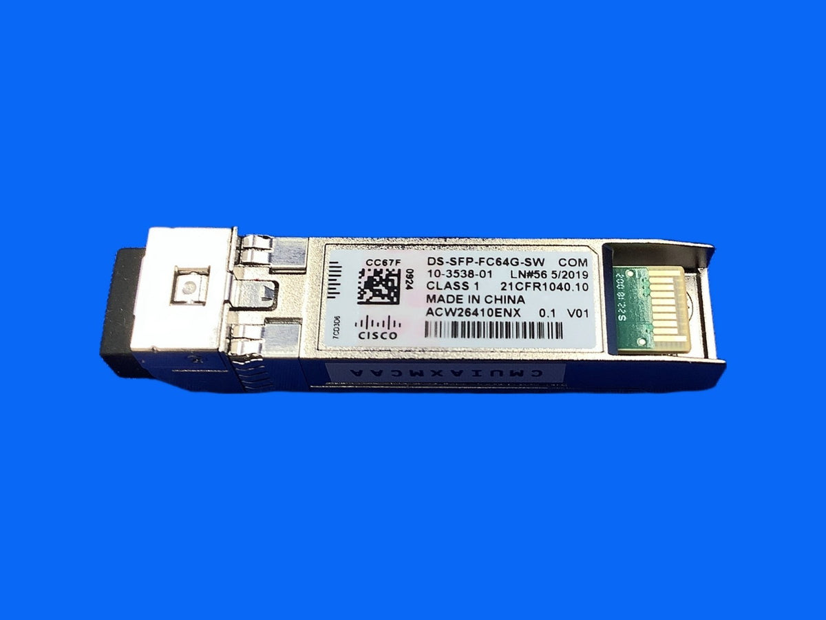 DS-SFP-FC64G-SW CISCO 64Gbps Fibre Channel SW SFP+, LC Transceiver 10-3538-01