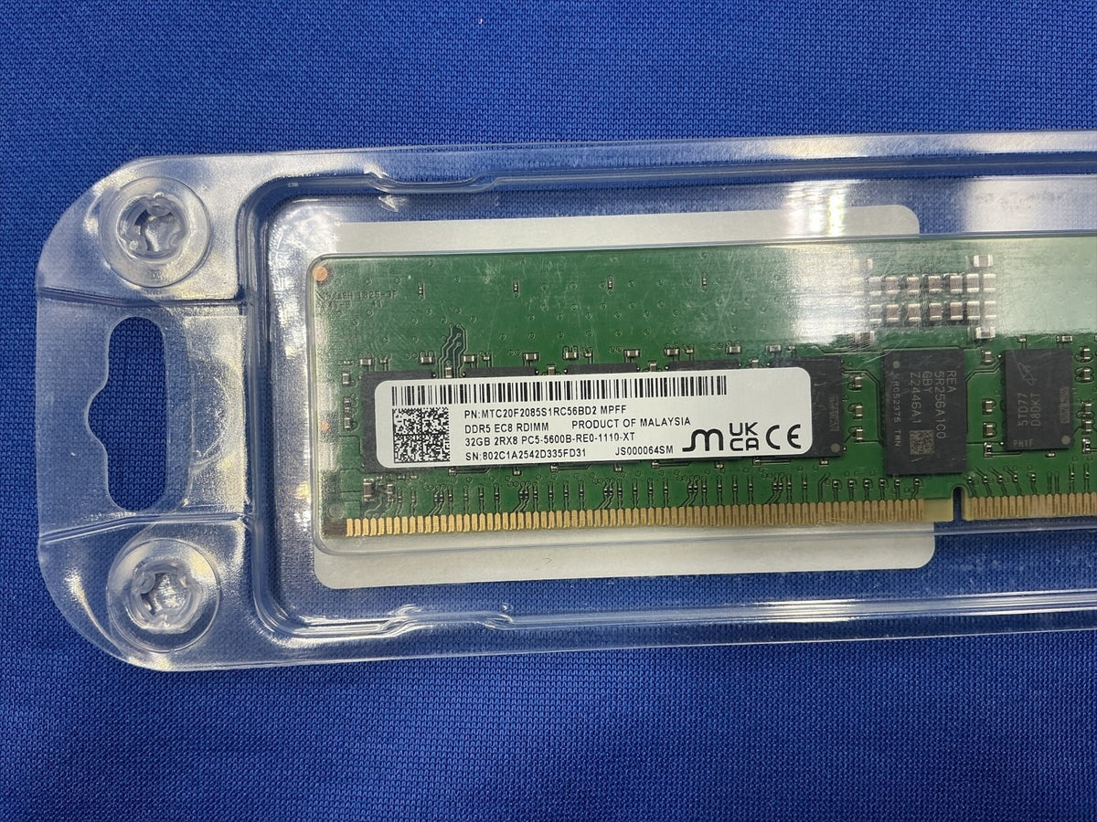 MTC20F2085S1RC56BD2 MICRON 32GB (1X32GB) 2RX8 PC5-5600B RDIMM MEMORY