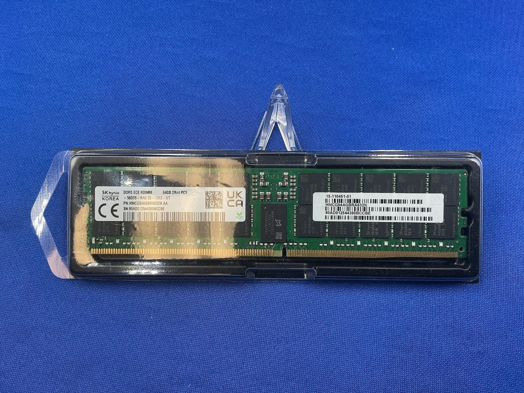 HMCG94AGBRA632N HYNIX 64GB (1X64GB) 2RX4 PC5-5600B RDIMM MEMORY