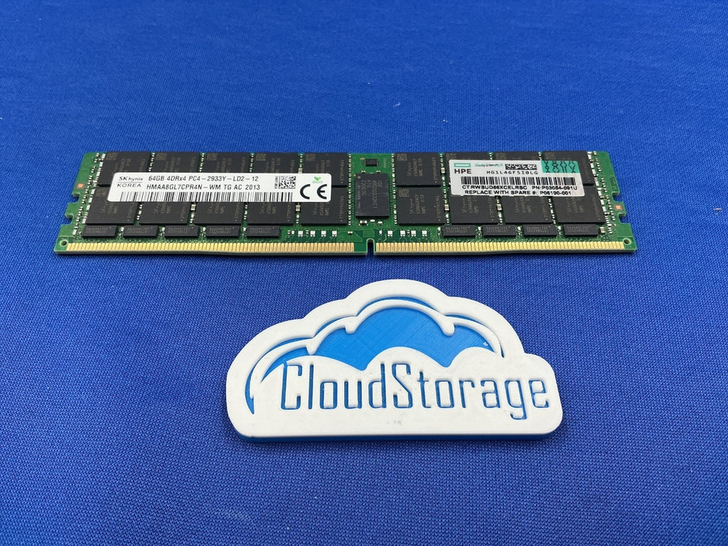 P03054-091U HPE 64GB 4DRX4 DDR4-2933 LR MEMORY P06190-001 P00926-B21