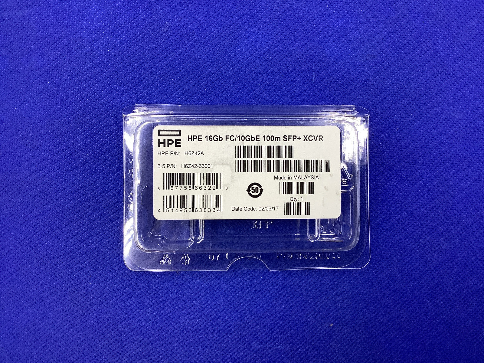H6Z42A HP 16GB FC 10GBE 100M SFP+ XCVR 738194-001 H6Z42-63001 FTLF8546P3BCV-HP