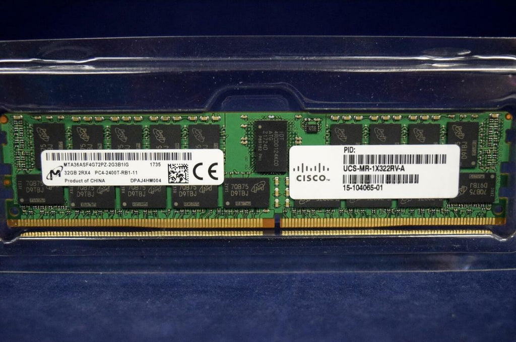 UCS-MR-1X322RV-A CISCO 32GB (1X32GB) 2RX4 PC4-2400T MEMORY 15-104065-01