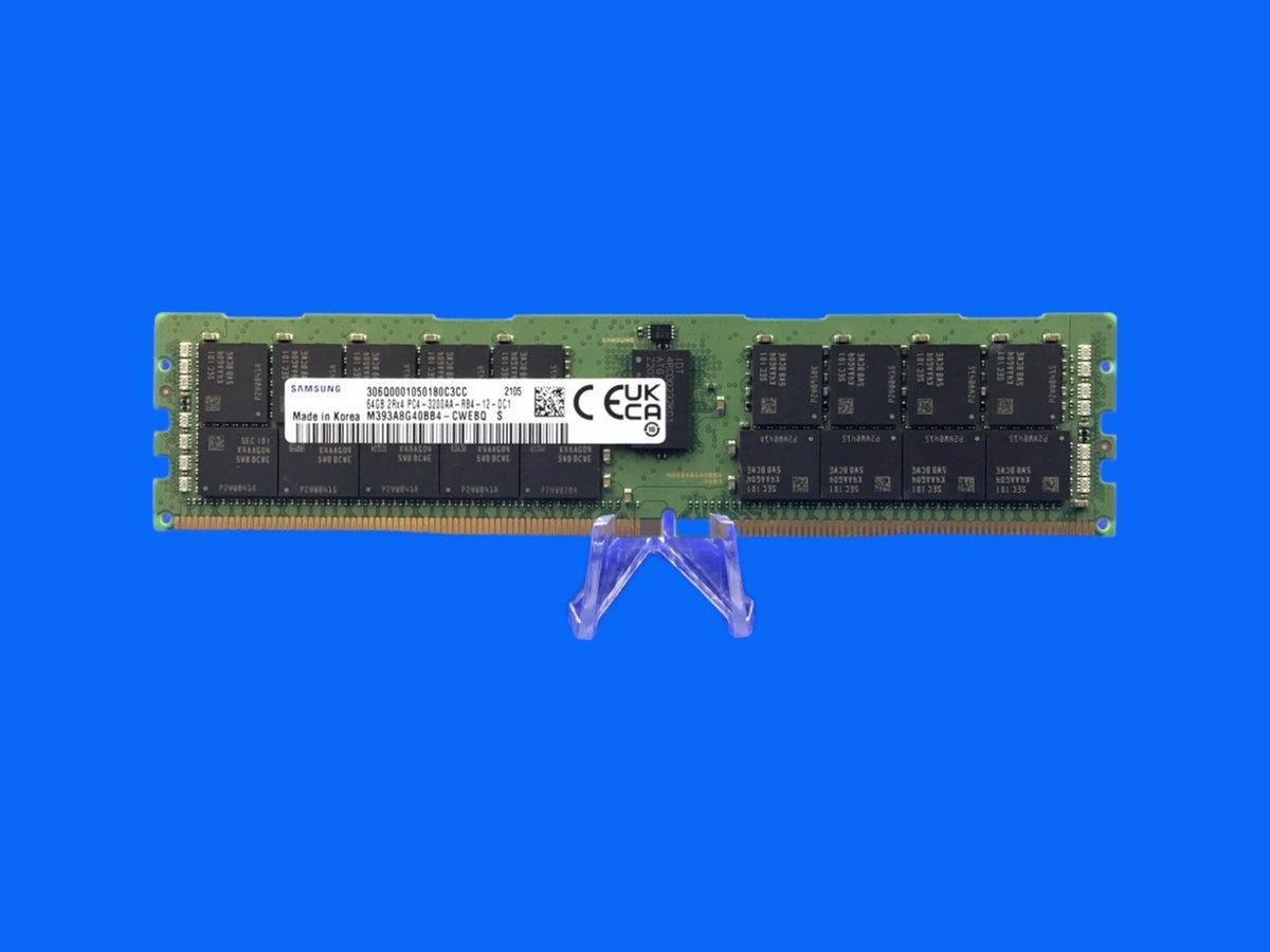 M393A8G40BB4-CWE  SAMSUNG 64GB (1X64GB) 2RX4 PC4-3200A SERVER MEMORY