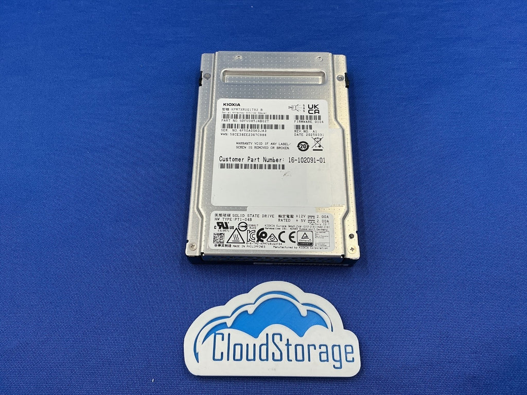 KPM7XRUG1T92 KIOXIA PM7-R 1.92TB SAS 24Gb/s SIE 2.5" Internal SSD SDFU085JAB02T