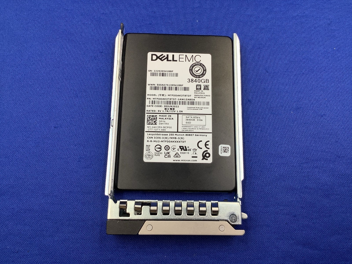 DELL 4H1RX Micron 5300 MAX 3.84TB 2.5 inch 6Gb/s SSD 04H1RX MTFDDAK3T8TDT