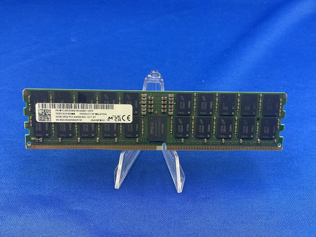 MTC40F2046S1RC64BD1 MICRON 64GB (1X64GB) 2RX4 PC5-6400B RDIMM MEMORY