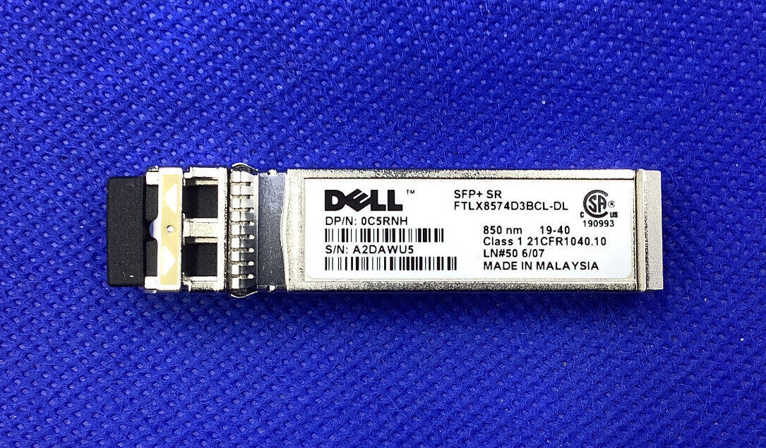 C5RNH DELL 0C5RNH 10GBASE-SR 850nm SFP + SR TRANSCEIVER FTLX8574D3BCL-DL