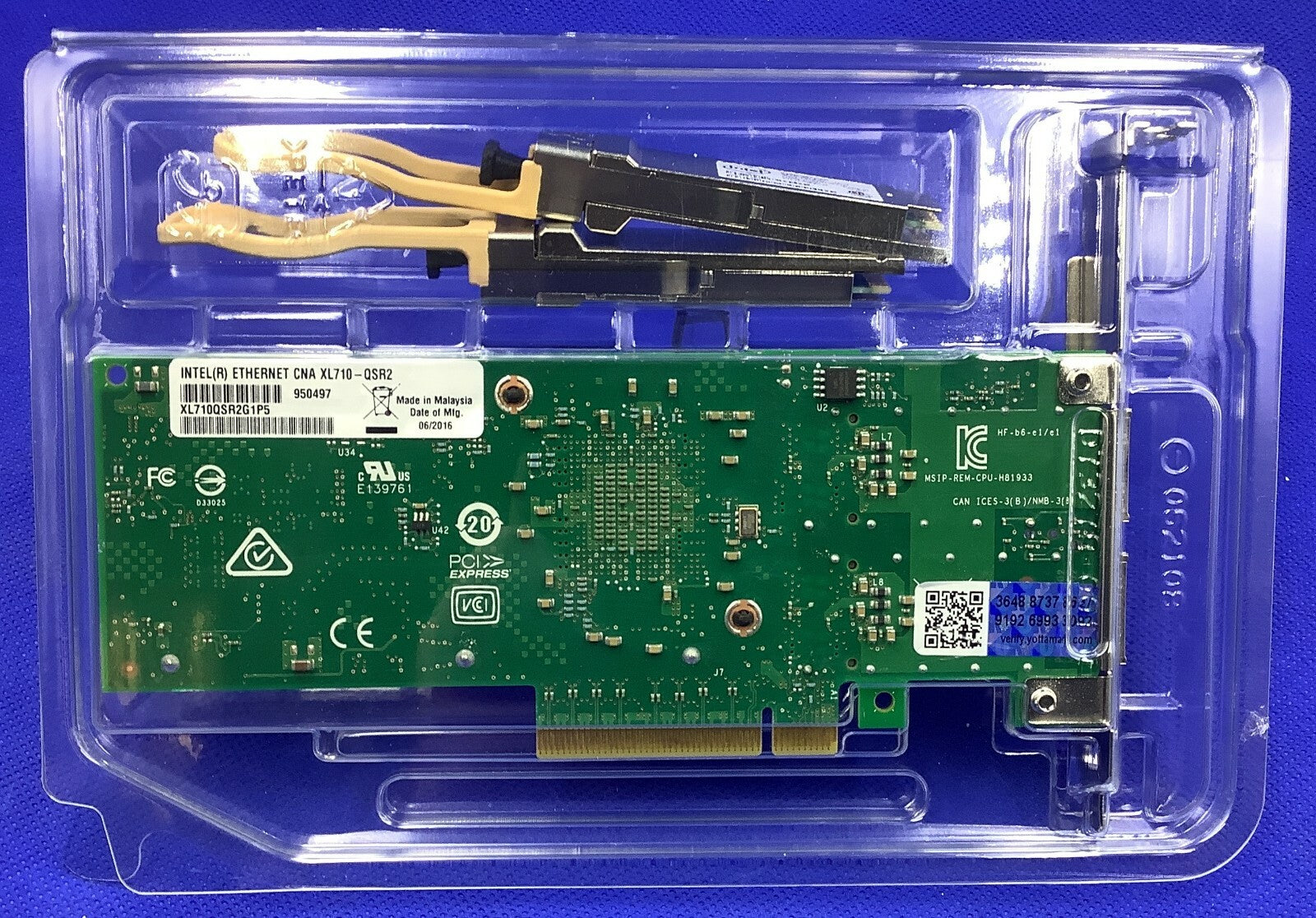 XL710QSR2 INTEL(R) ETHERNET CNA ADAPTER XL710-QSR2 XL710QSR2G1P5