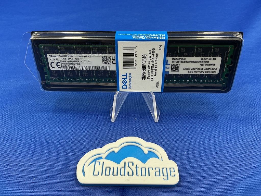 SNPN66RPC/64G DELL 64GB (1X64GB) 2RX4 PC5-6400B RDIMM MEMORY HMCG94AHBRA480N