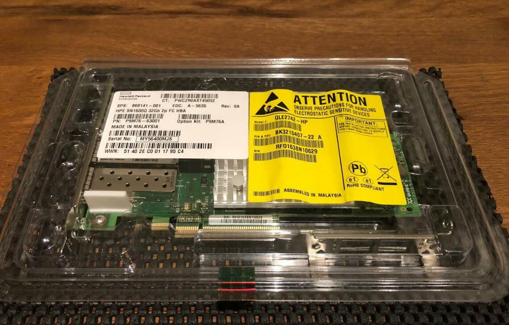 New Sealed Spares 868141-001 P9M76A QLE2742-HP SN1600Q 32GB DUAL PORT FC HBA