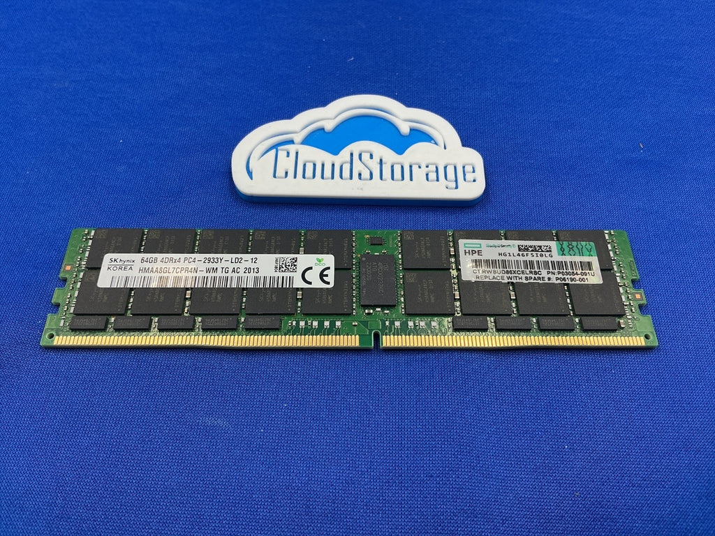 P03054-091U HPE 64GB 4DRX4 DDR4-2933 LR MEMORY P06190-001 P00926-B21