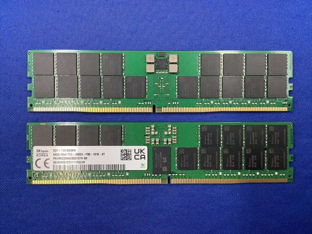 HMCG94AGBQA181N HYNIX 64G (1X64GB) 2RX4 PC5-5600B RDIMM MEMORY