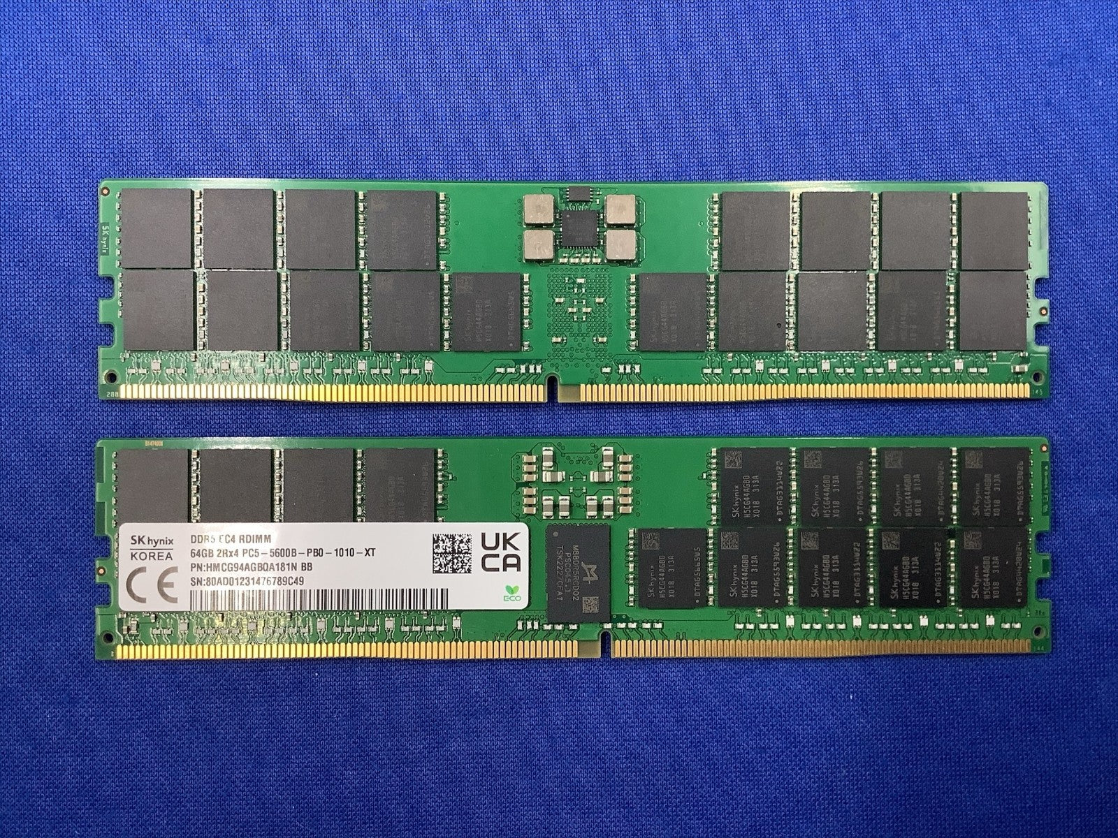 HMCG94AGBQA181N HYNIX 64G (1X64GB) 2RX4 PC5-5600B RDIMM MEMORY