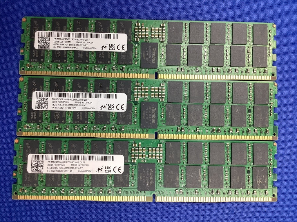 MTC40F2046S1RC56BD200B MICRON 64GB 2RX4 PC5-5600B RDIMM RAM MTC40F2046S1RC56BD2