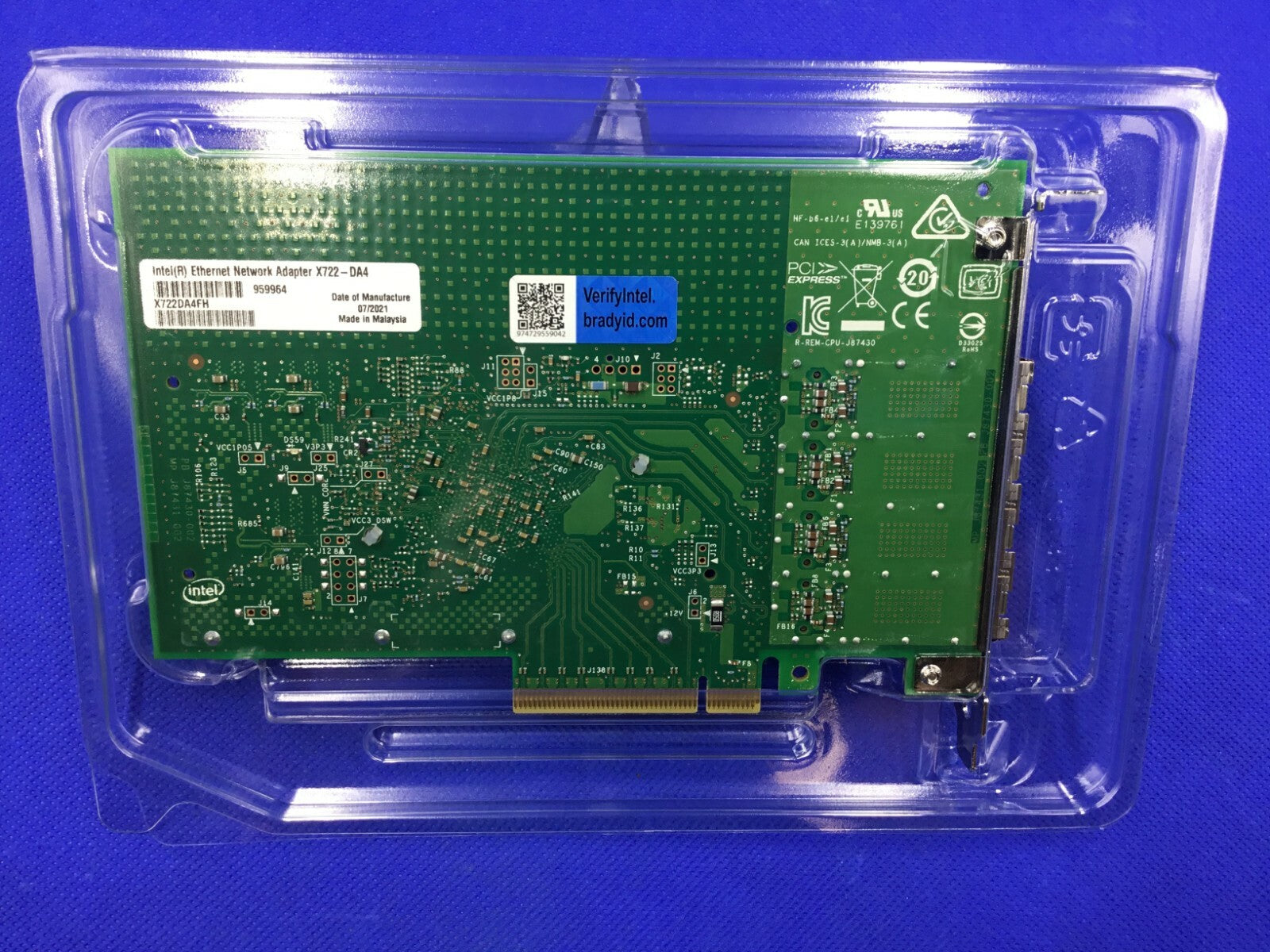 NOB X722-DA4 Intel 10GbE Quad Port Ethernet Network Adapter X722-DA4FH X722DA4FH