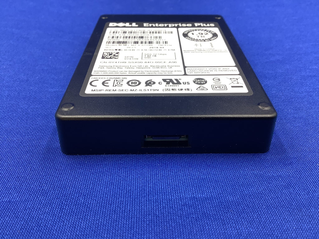 Y4TH9 Dell PM1633A Enterprise 1.92TB SAS 12Gbps Read Intensive 2.5'' SSD w/ tray
