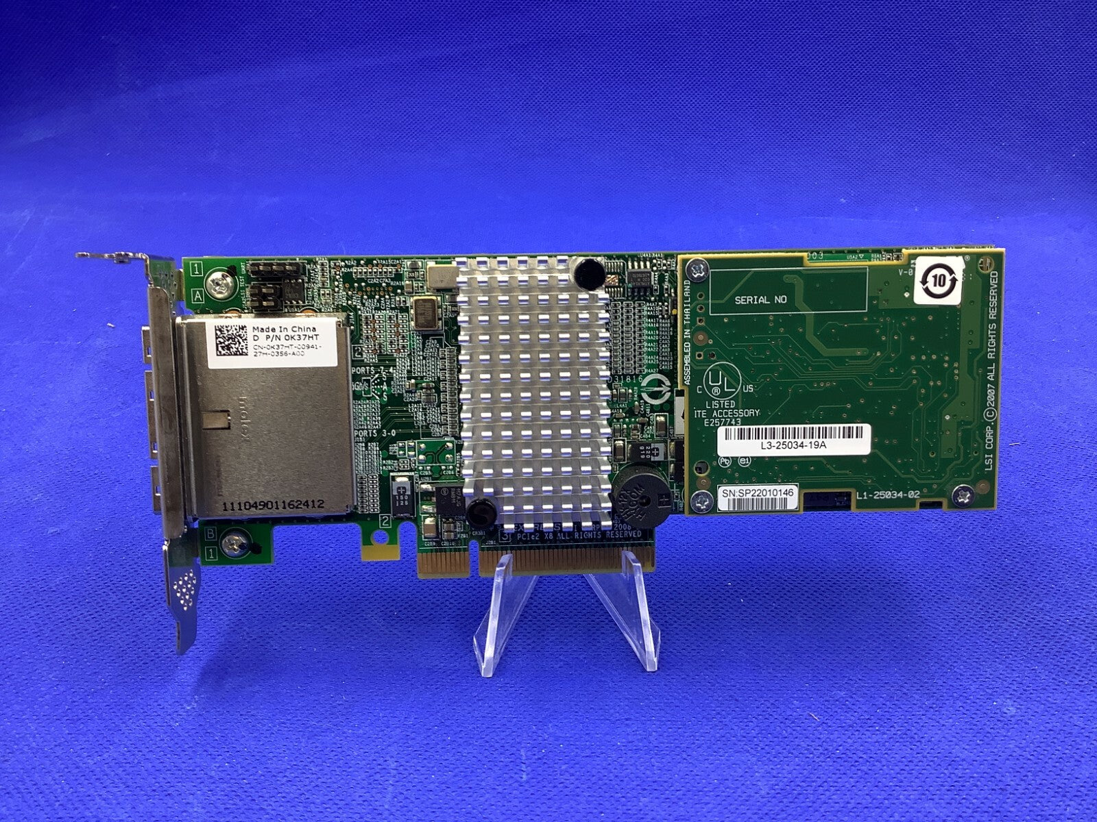 K37HT SAS9280-8e DELL/LSI 8-Port 6Gb/s PCI Express SATA /SAS RAID Controller