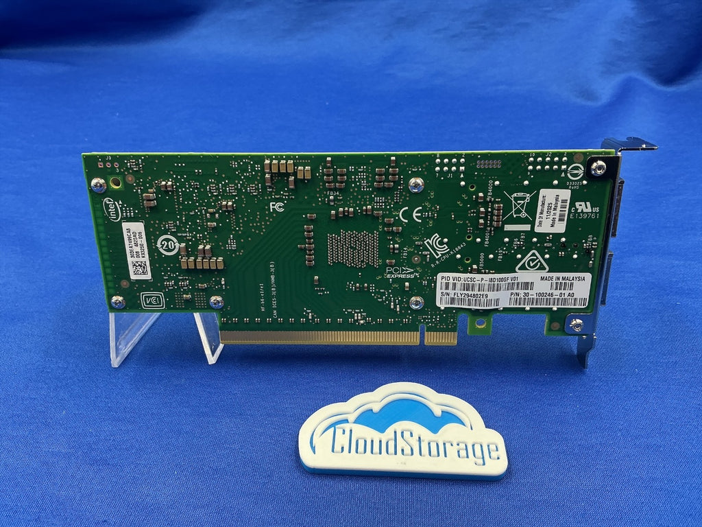 Cisco UCSC-P-I8D100GF Intel E810-CQDA2 Dual Port 100GbE QSFP28 PCIe NIC