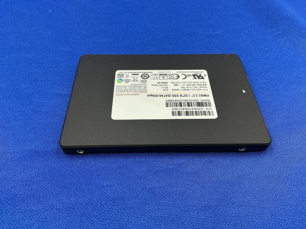 MZ-7LH1T90 SAMSUNG PM883 1.92TB SATA 6.0Gbps 2.5in SSD