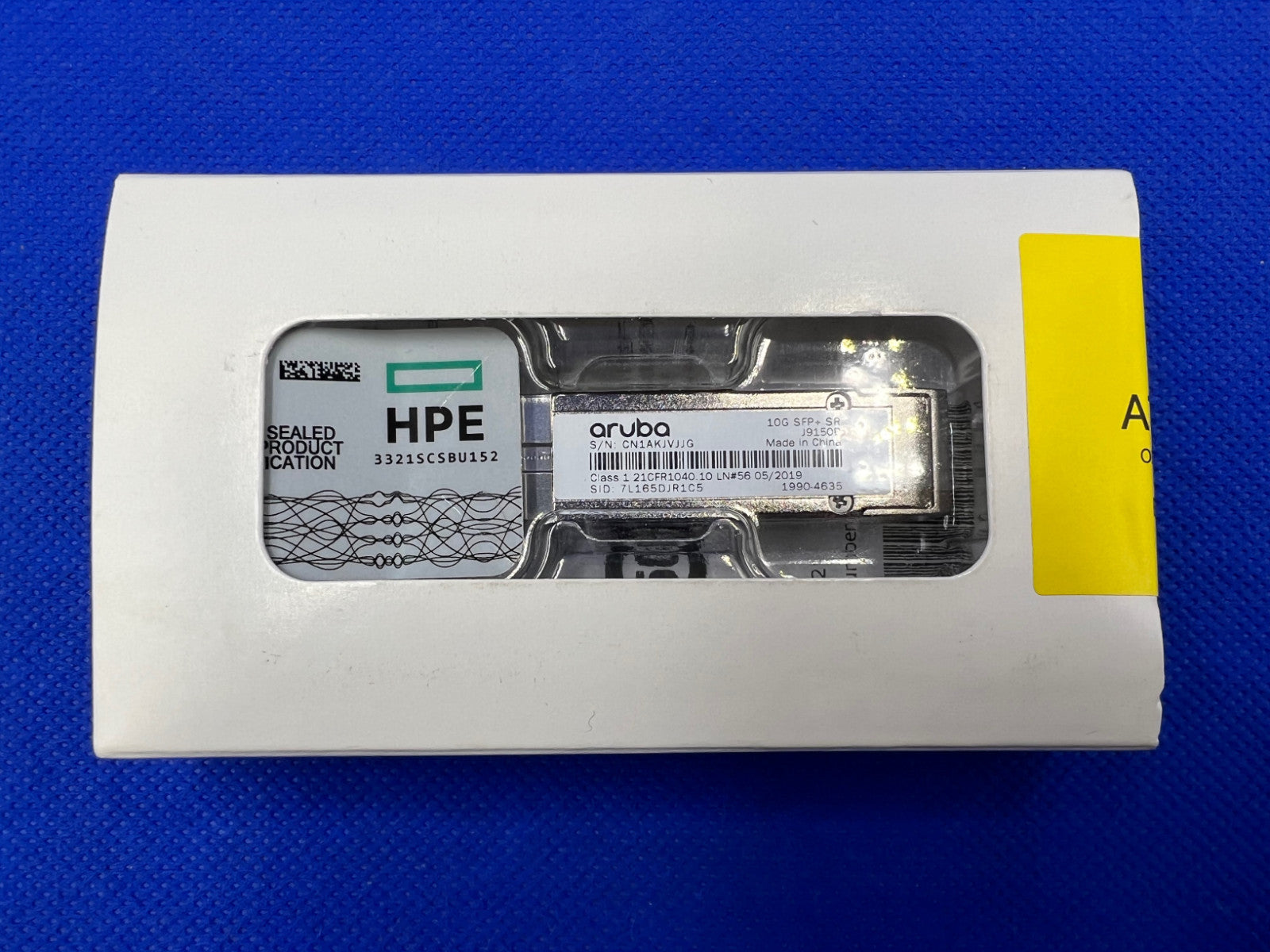 NEW F/S J9150D HPE ARUBA 10G SFP+ LC SR 300m OM3 MMF Transceiver Aruba 1990-4391
