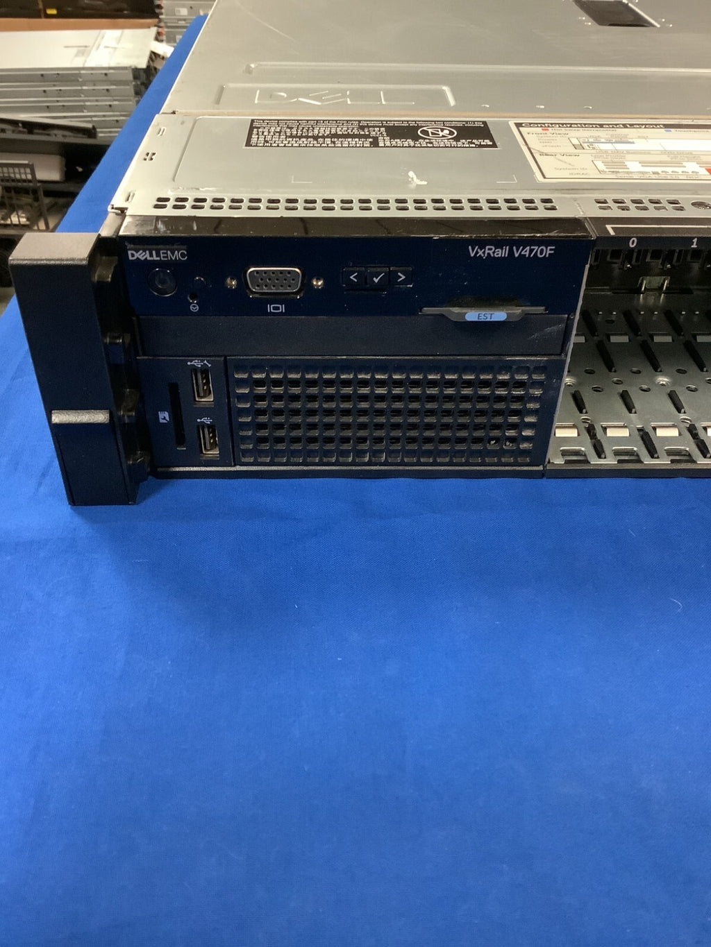 Dell EMC VxRail V470F 16 bay 2.5'' CTO Server Chassis 072T6D 1100w PSU Fans