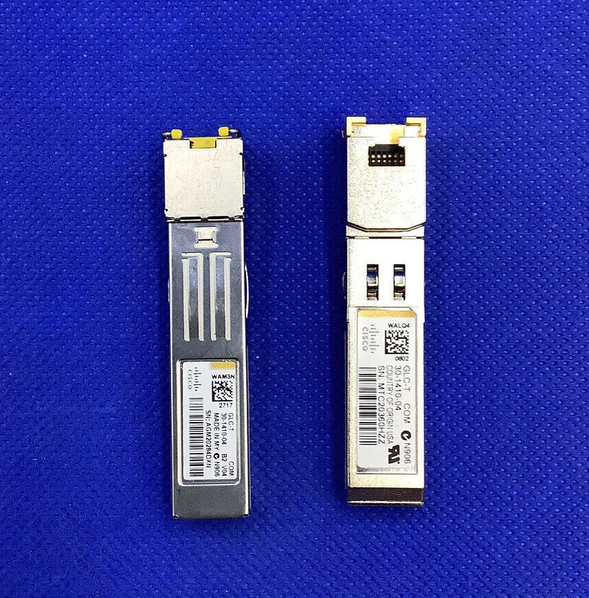 GLC-T Cisco 1000BASE-T SFP+ RJ-45 30-1410-03 or 30-1410-04 TRANSCEIVER