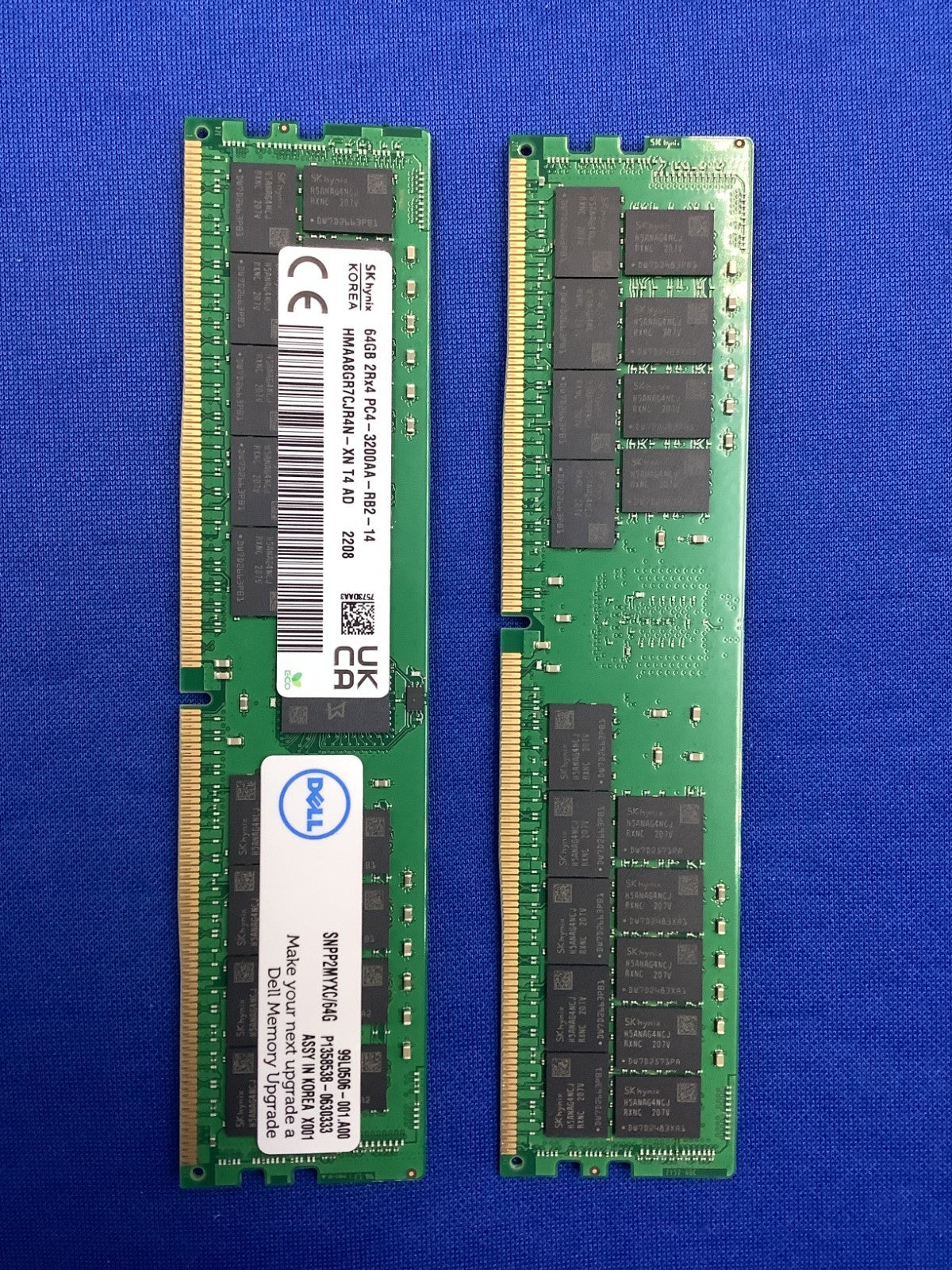 SNPP2MYXC/64G DELL 64GB (1X64GB) 2RX4 PC4-3200A RDIMM SERVER MEMORY
