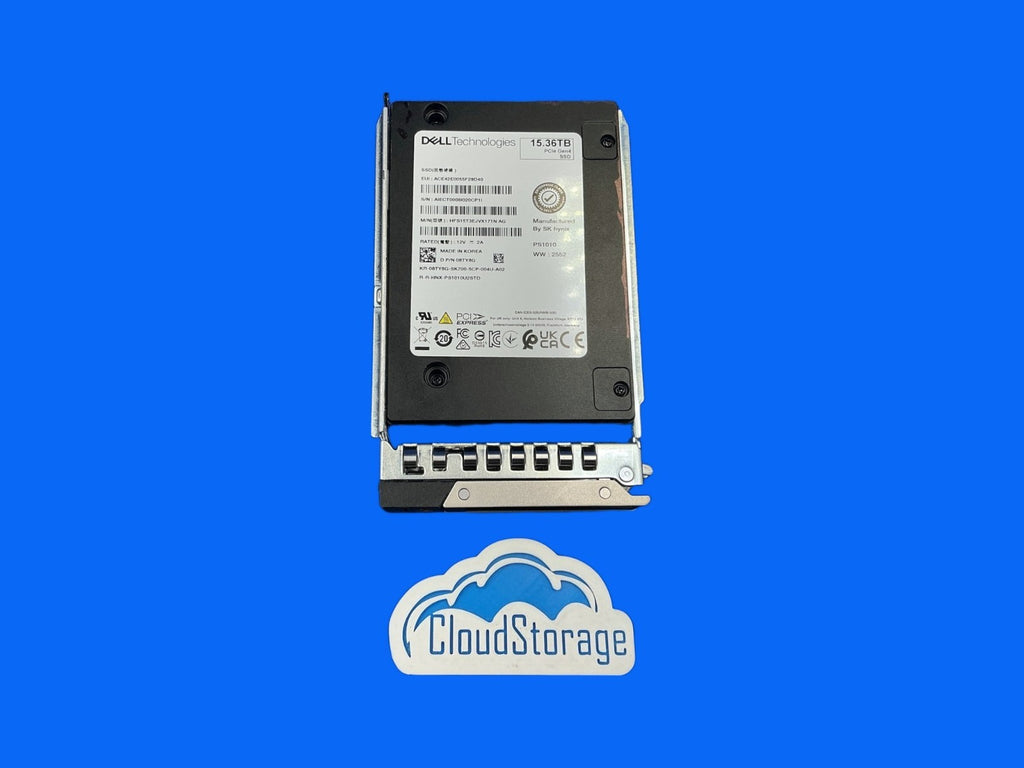 Dell 08TY8G SK Hynix PS1010 15.36TB U.2 NVMe Read Intensive SSD HFS15T3EJVX171N