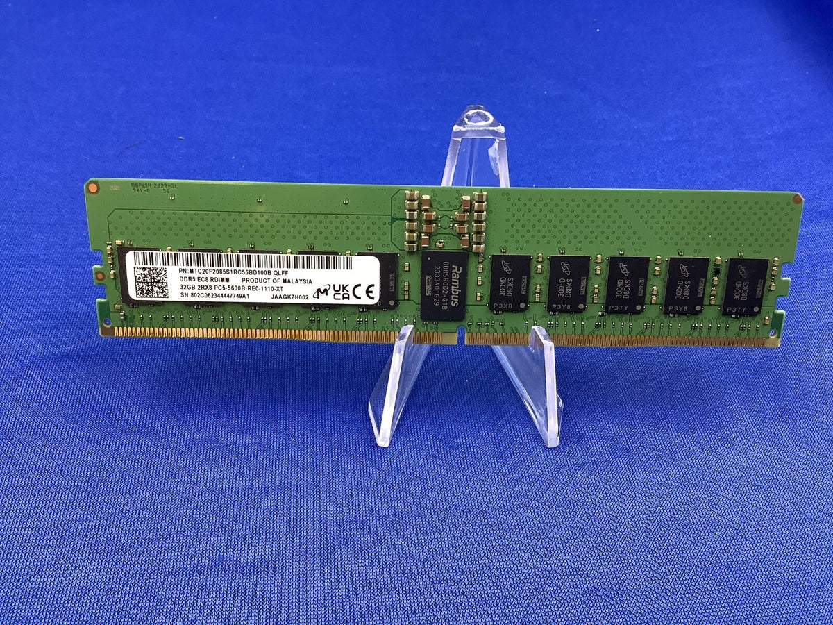 MTC20F2085S1RC56BD100B MICRON 32GB (1X32GB) 2RX8 PC5-5600B RDIMM MEMORY