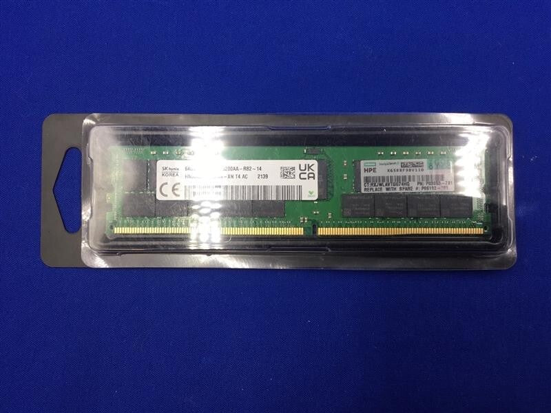 P03053-7A1 HPE 64GB (1X64GB) 2RX4 PC4-3200AA MEMORY P06192-001