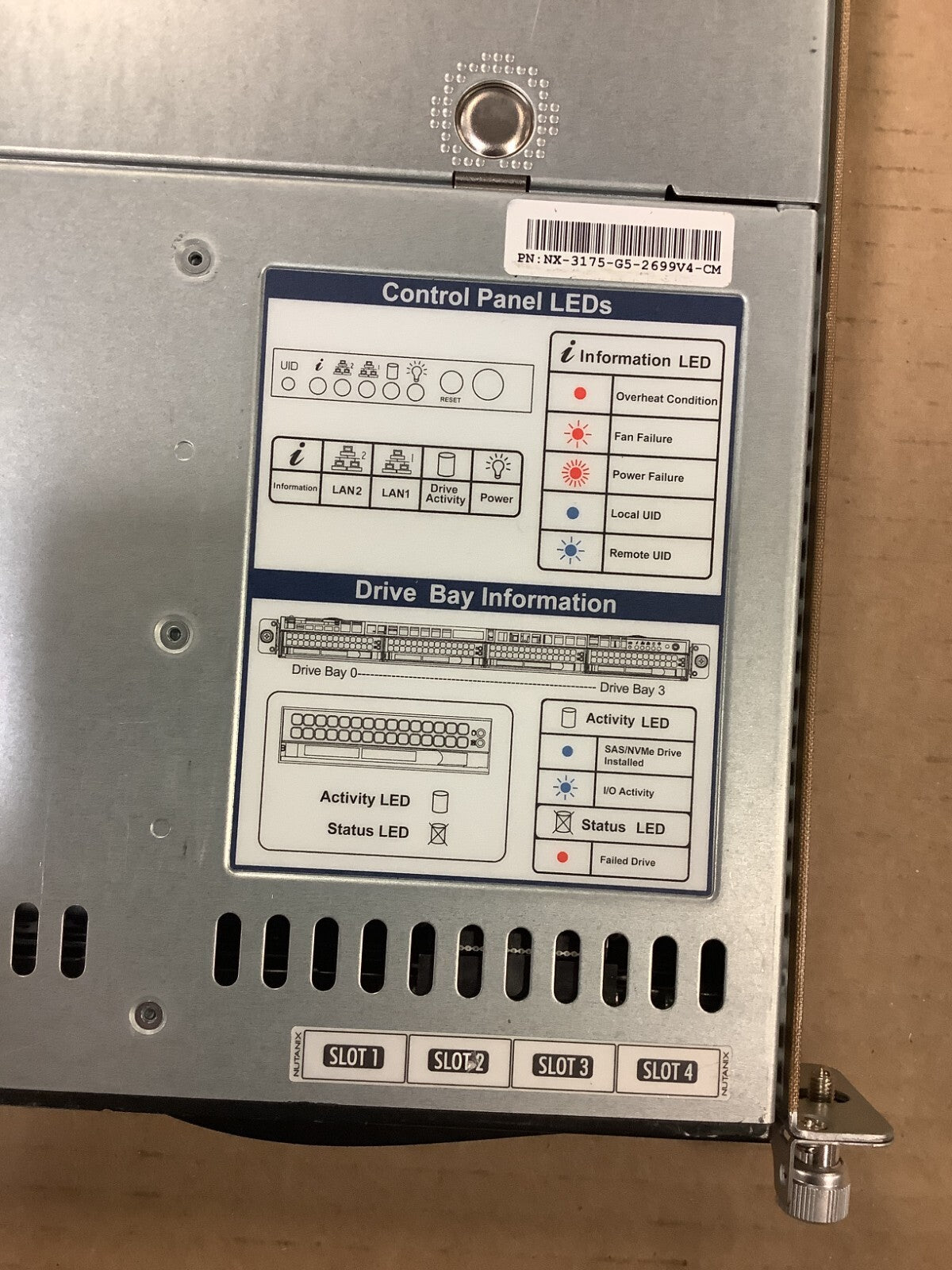 Supermicro CSE-819U With MOBO X10DRU-i+-G5-N, NX-3175-G5 CTO 2 Riser cards 2PSU