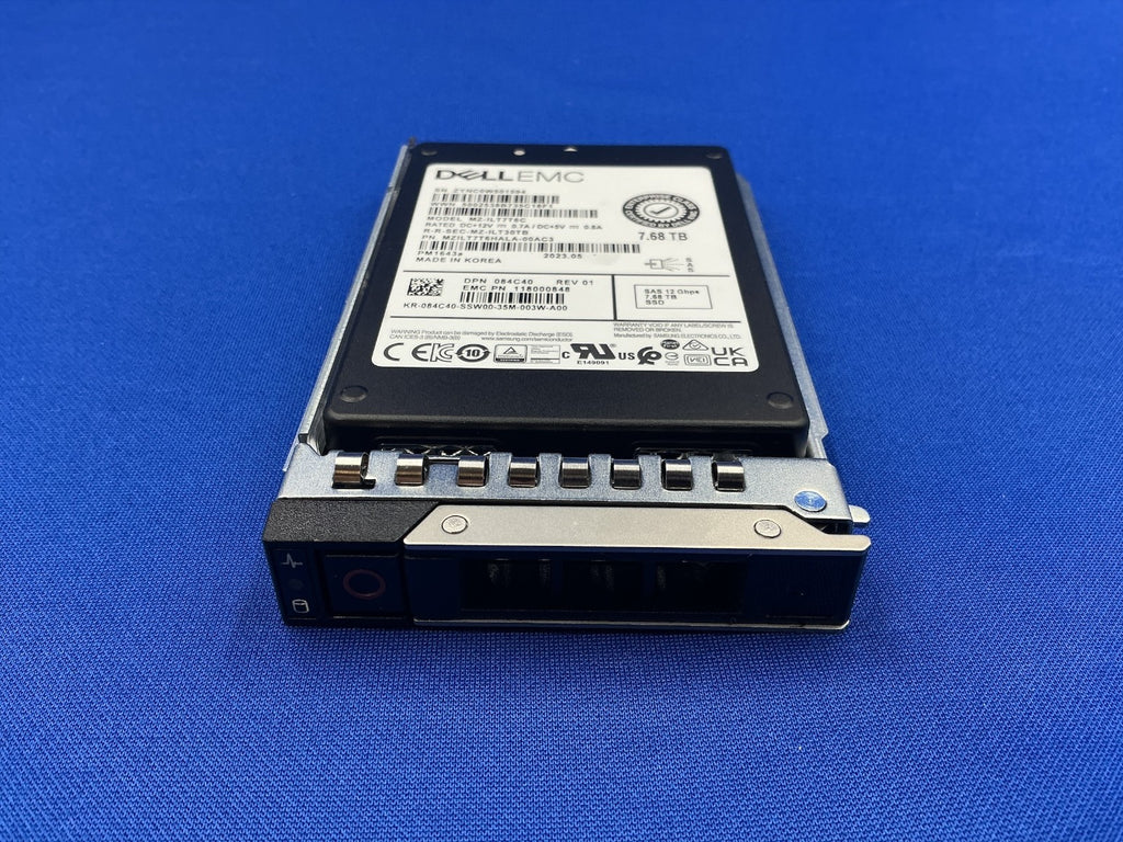 84C40 Dell 7.68TB SAS 12Gbps Read Intensive 2.5" SSD PM1643a MZ-ILT7T6C w/Gen14