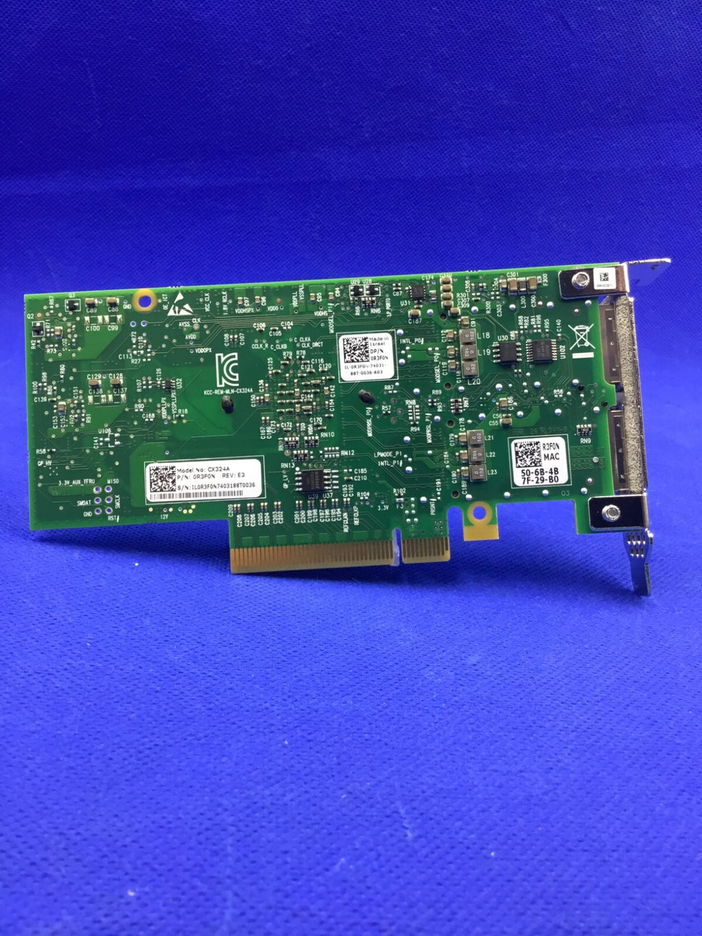 CX324A DELL Mellanox CONNECTX-3 40GBE Dual Port QSFP+ Network Card BOTH BRACKETs