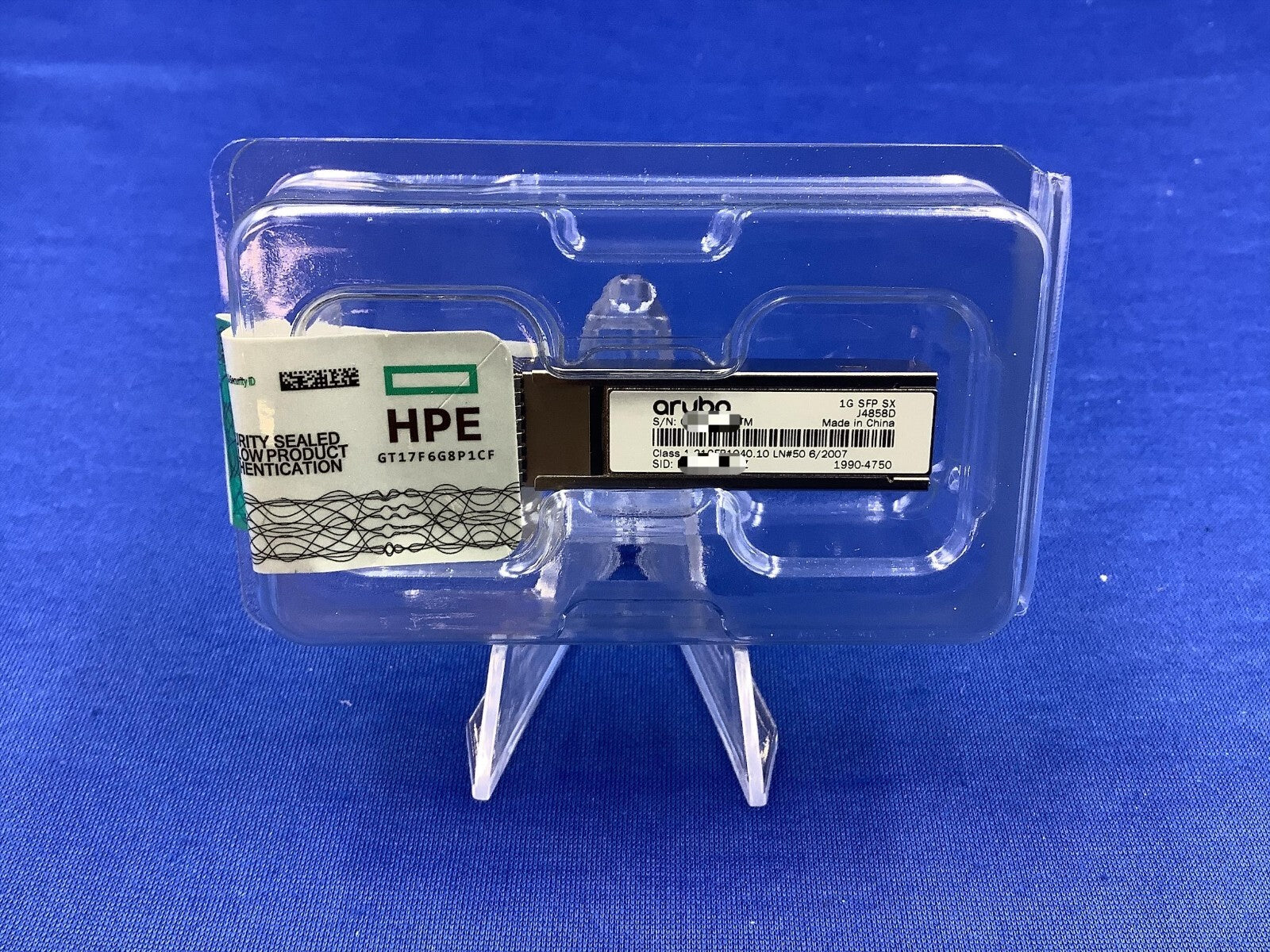 J4858D HPE Aruba 1G SFP LC SX 500m OM2 MMF Transceiver