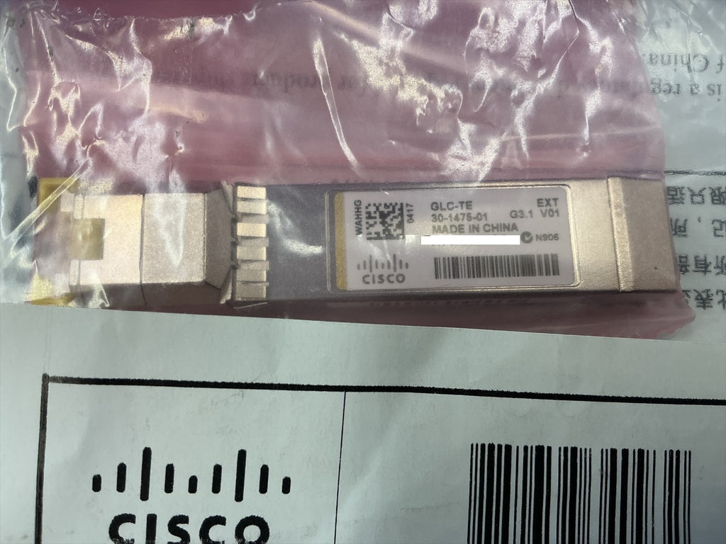 Genuine Cisco GLC-TE 30-1475-01 GBIC 1000BASE-T RJ Transceiver Module