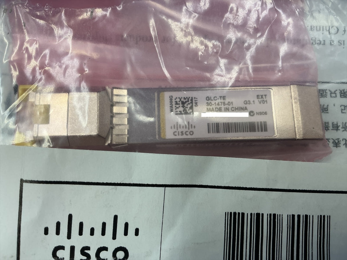 Genuine Cisco GLC-TE 30-1475-01 GBIC 1000BASE-T RJ Transceiver Module