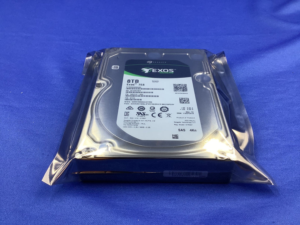 ST8000NM0095 Seagate Exos 7E8 8TB 7.2K SAS 12Gb/s 256MB SED 3.5" 4Kn HDD