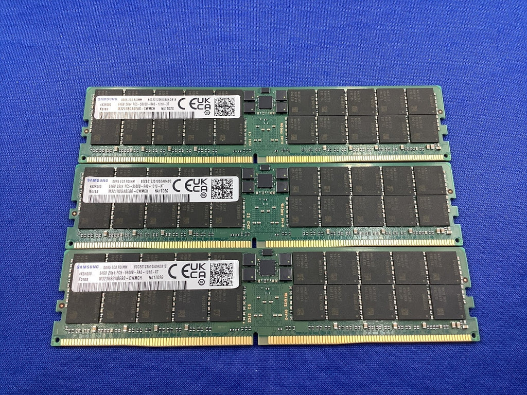 M321R8GA0EB0-CWM  SAMSUNG 64GB (1X64GB) 2RX4 PC5-5600B RDIMM SERVER MEMORY