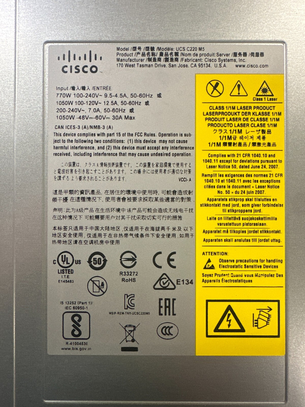Cisco HXAF220C-M5SX UCSC C220 M5 10SFF 2*PSU MLOM-C25Q-04 RAID-M5 CTO Server