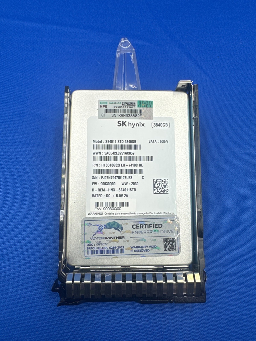 P27157-B21 HEP 3.84TB SATA 6G Read Intensive Digitally Signed SFF SC SSD SE4011