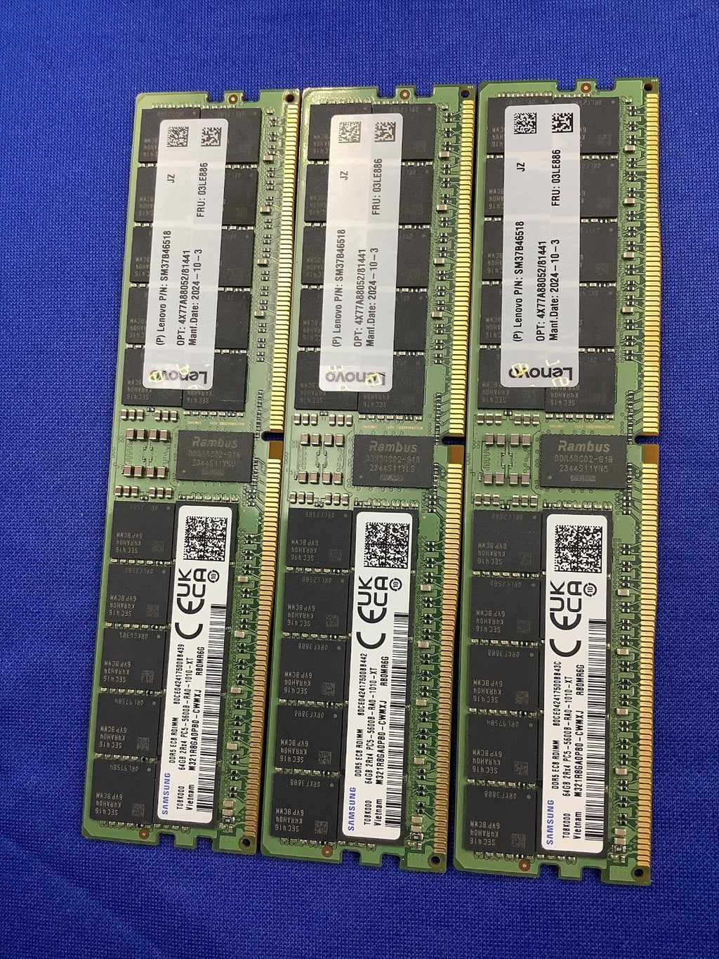 Lenovo 03LE886 64GB DDR5-5600 PC5-44800 2Rx4 ECC RDIMM Server Memory