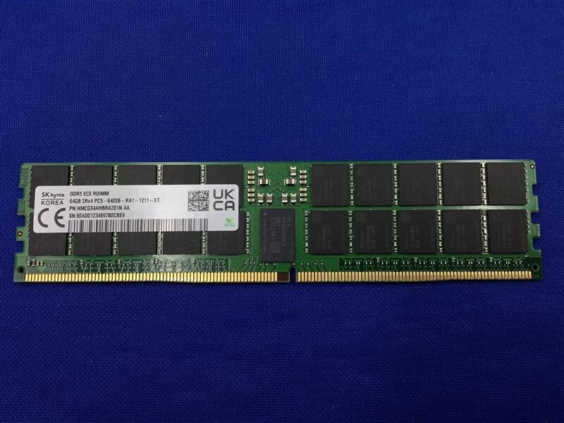 HMCG94AHBRA281N HYNIX 64GB (1X64GB) 2RX4 PC5-6400B RDIMM MEMORY