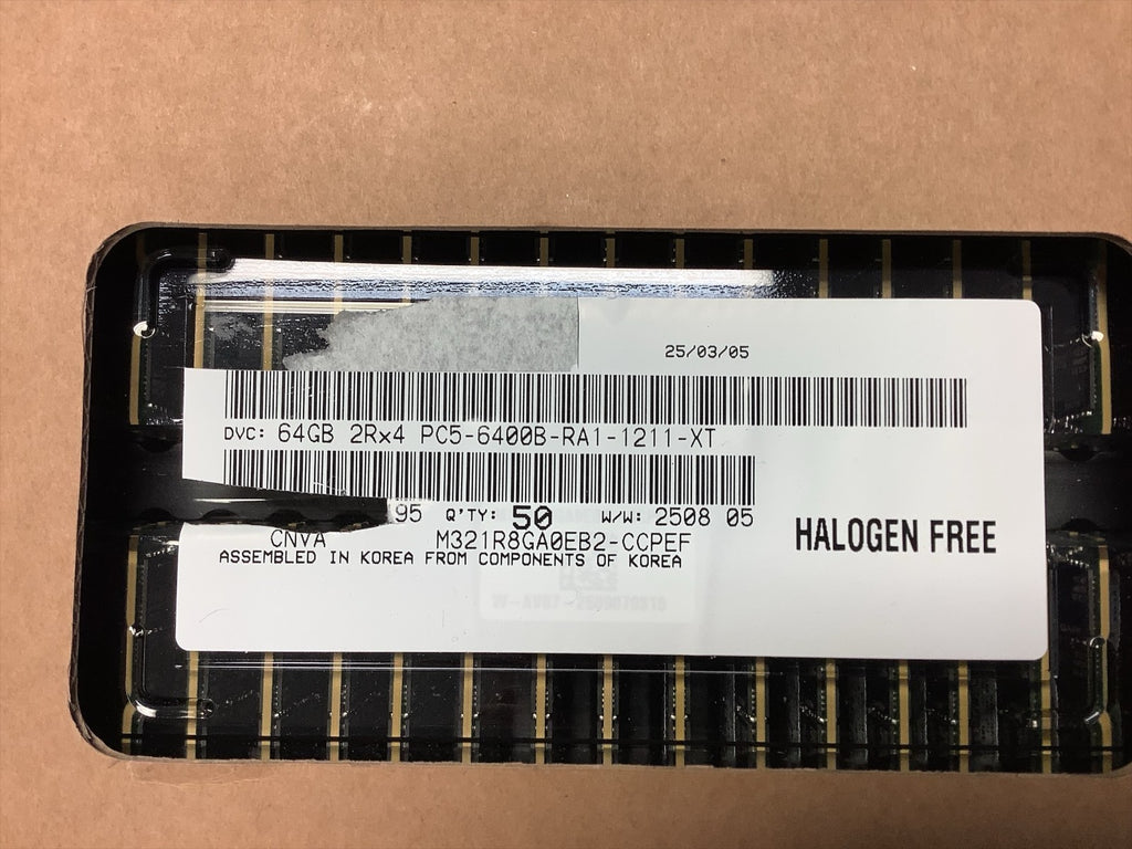 M321R8GA0EB2-CCP SAMSUNG 64GB (1X64GB) 2RX4 PC5-6400B RDIMM MEMORY